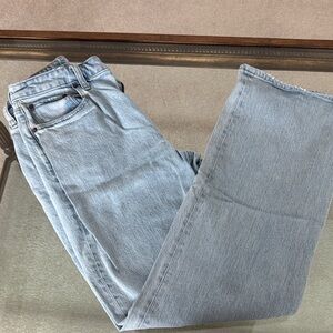 Abercrombie & Fitch High Rise Curve Love Light Blue Jeans